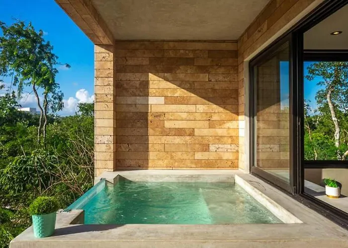 Private Terrace Pool.2 Free Bikes. Near Beach/town * Tulum