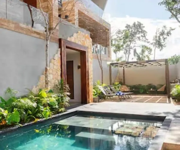 Private Terrace Pool.2 Free Bikes. Near Beach/town * Tulum